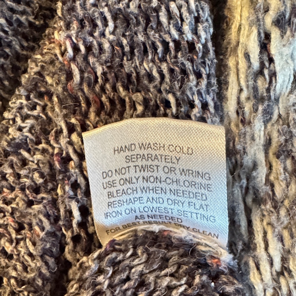 Pink Rose Charcoal and Cream Patterned Cardigan - Picture 8 of 9
